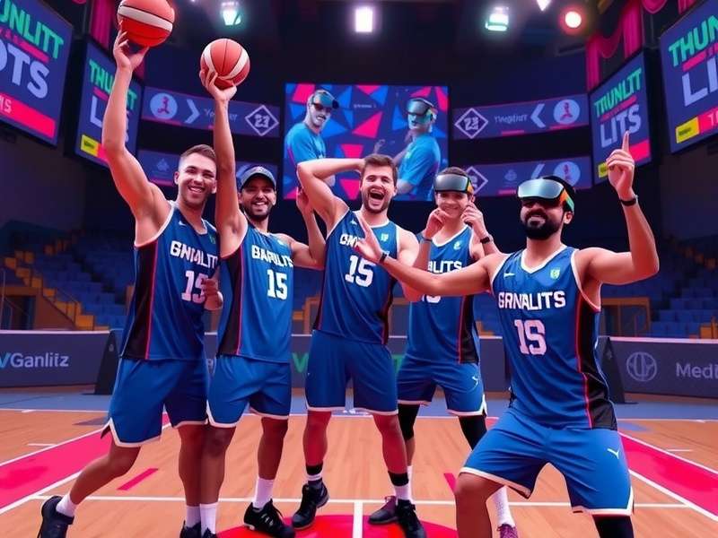 VR Dunk Blitz Indian Players Celebrating